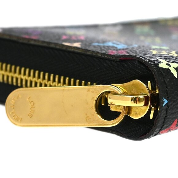 Louis Vuitton Black Multicolor Zippy Wallet M60243 CA0116 XX92217 - Picture 4 of 7